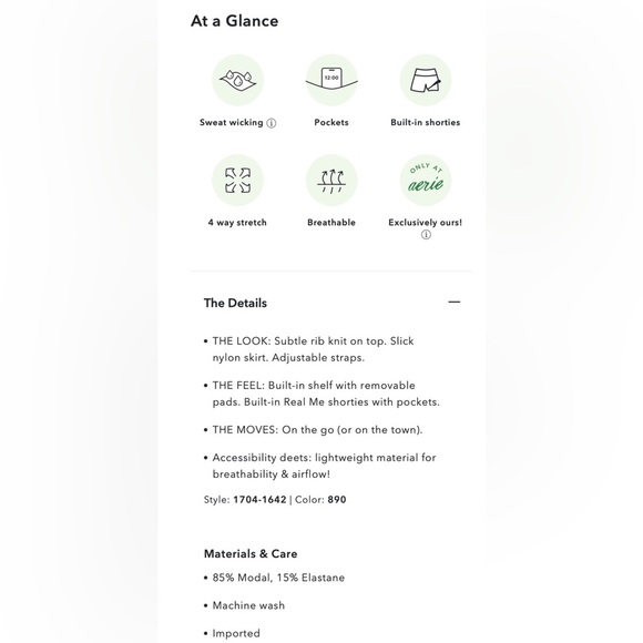 [Aerie] NWT OFFLINE Bubble Mini Dress - Picture 5 of 9